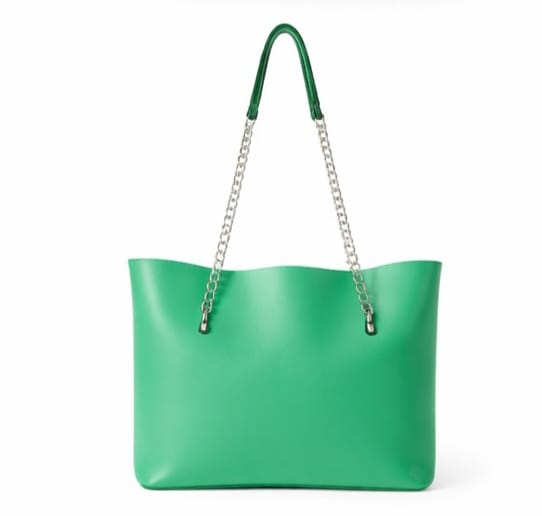 CHAIN STRAPS TOTE BAG