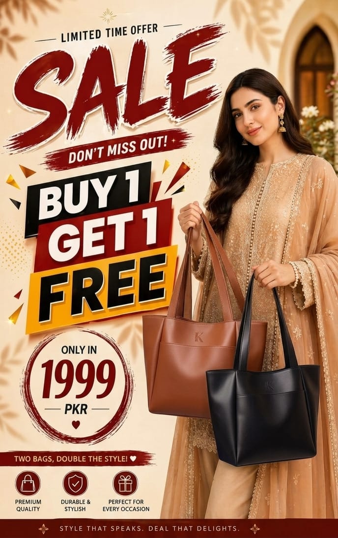 Deal tote Buy 1 Get 1 free