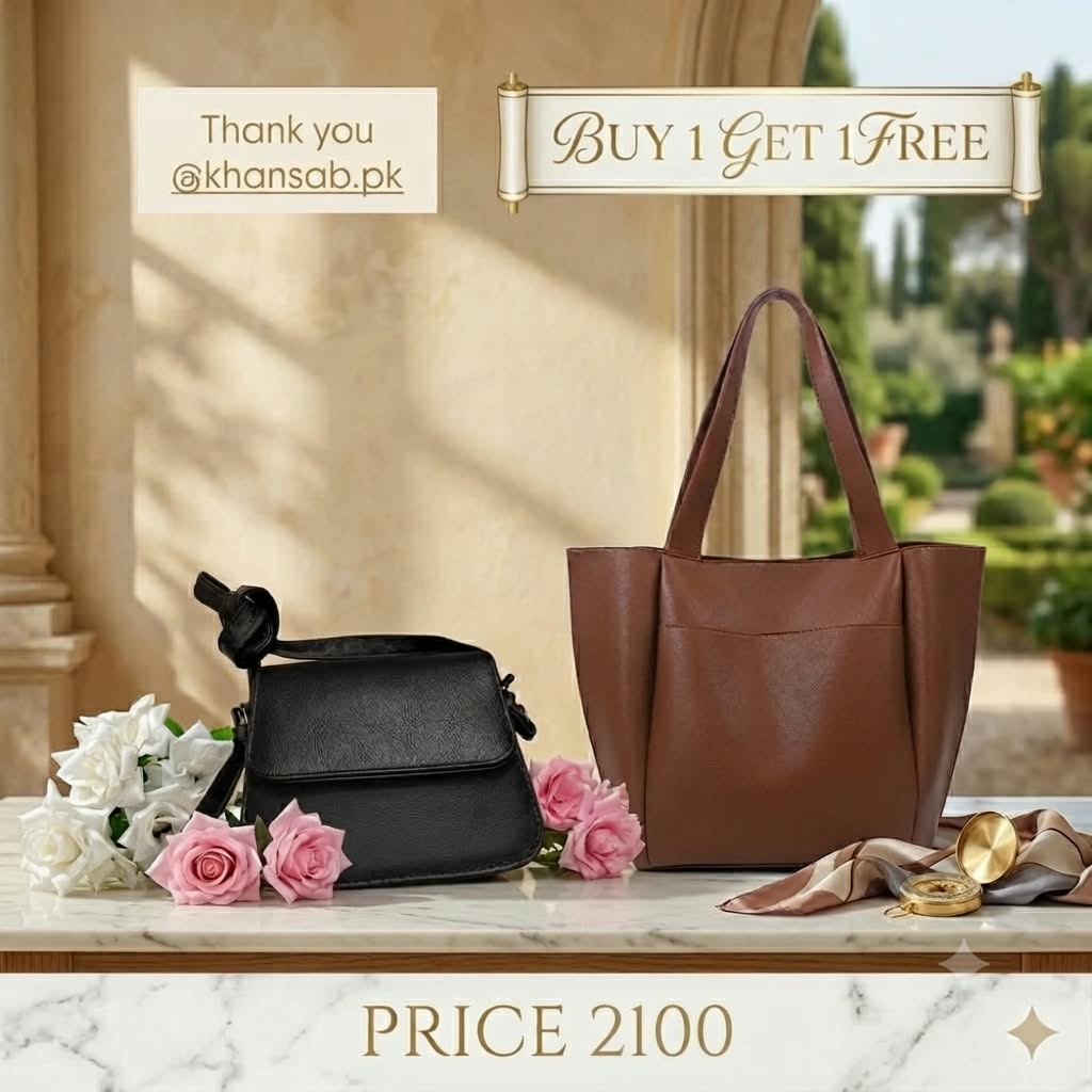Deal tote brown and Round Bag