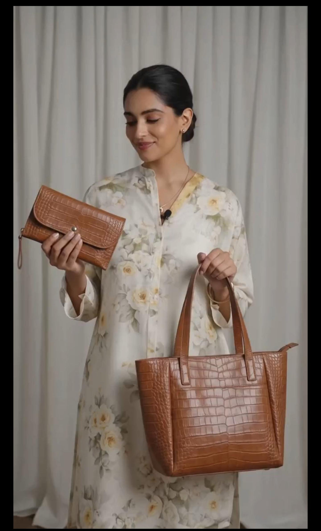 CROCO TOTE BAG