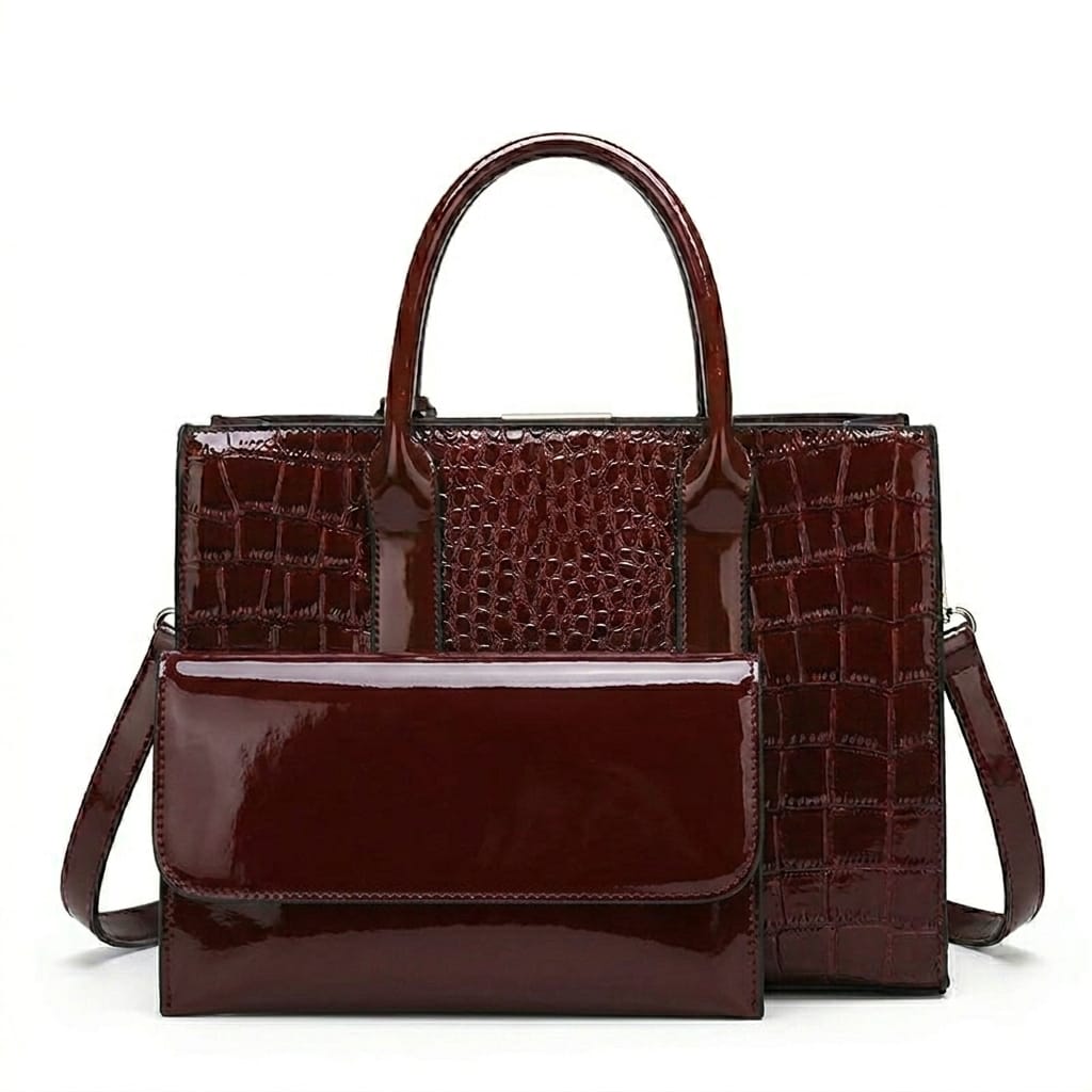 Crocodile Print Handbag
