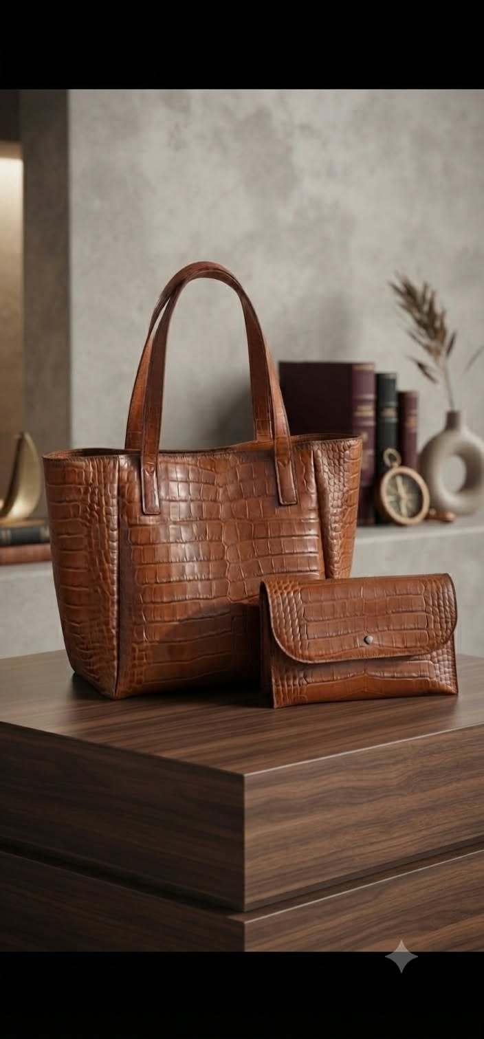 CROCO TOTE BAG