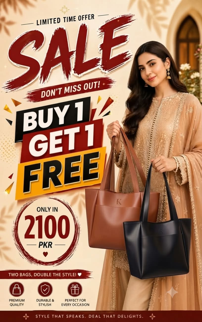 Deal tote Buy 1 Get 1 free