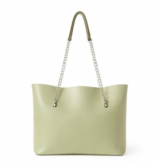 CHAIN STRAPS TOTE BAG